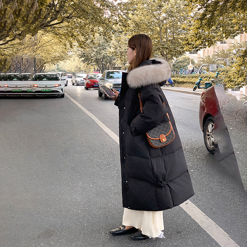A long knee-length cotton-padded jacket, Autumn / Winter Collection