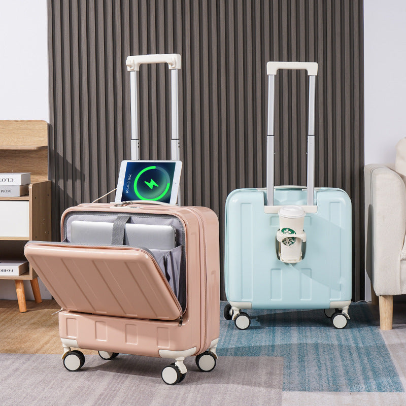 New Full-opening Multi-functional Luggage 18-inch, travel Luggage