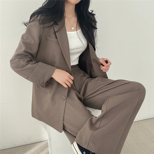 Women's Chic Suit Jacket and Pants Set, Women Clothes