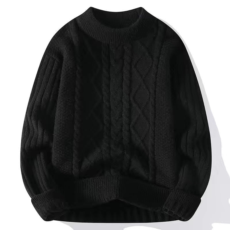 Thickened twisted woolen sweater