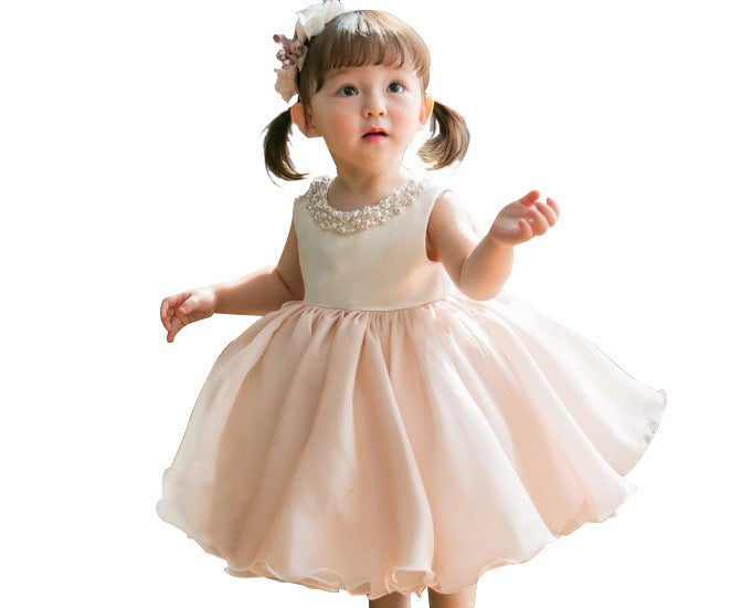 Piano Puffy Gauze Princess Dress Host Birthday Gift Children Dress