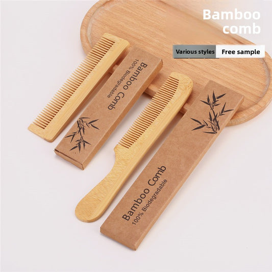 Bamboo Comb for Travel and Hotel Use