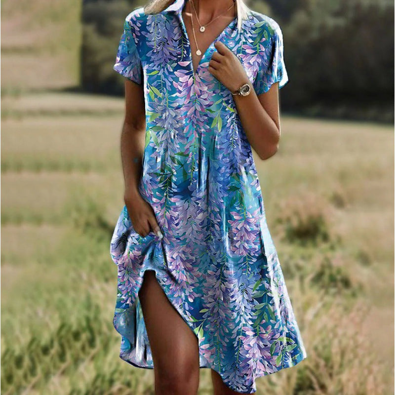 Bohemian print dress for women