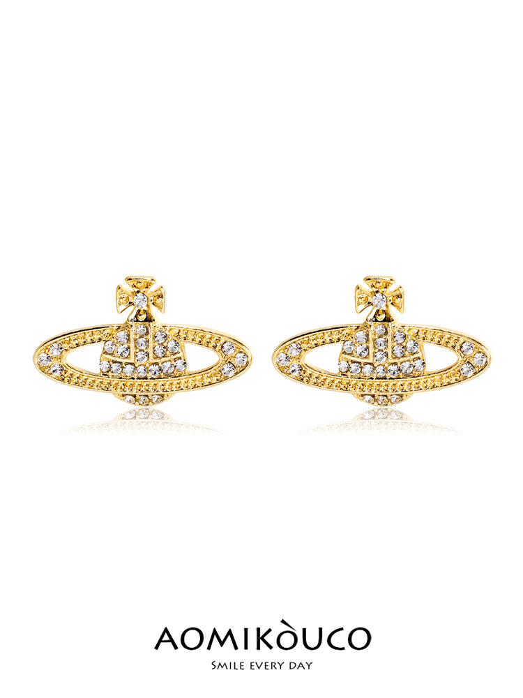 Luxusní a elegantní náušnice s diamanty 