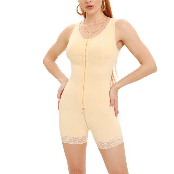 Reinforcing Breasted Body Shaping Clothing High-elastic Abdominal Waist-lifting Hip-lifting Leg-tipped waist-Bodysuit Body Shaping Pants