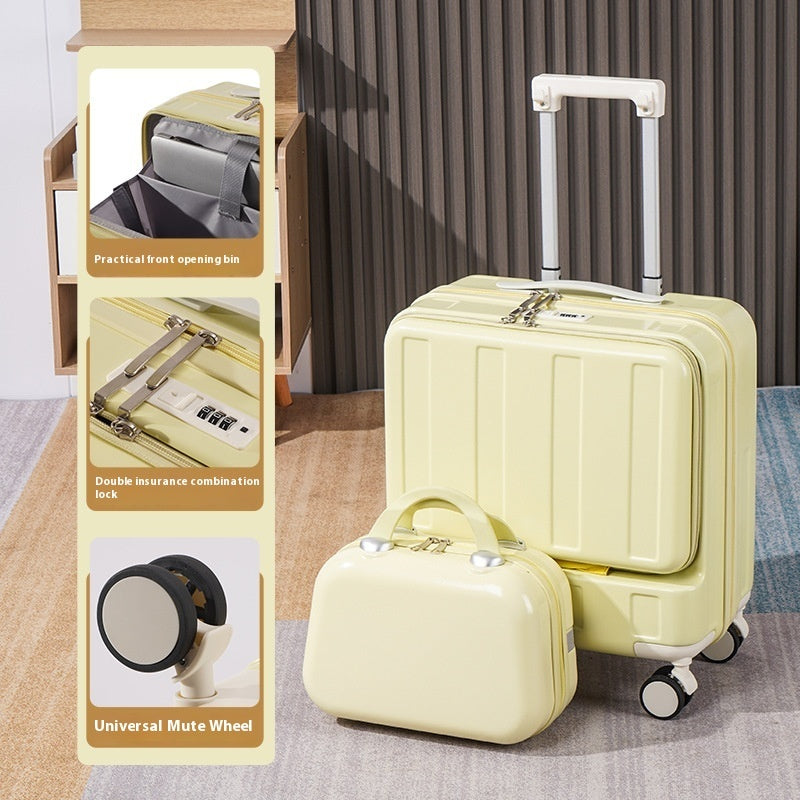 New Full-opening Multi-functional Luggage 18-inch, travel Luggage