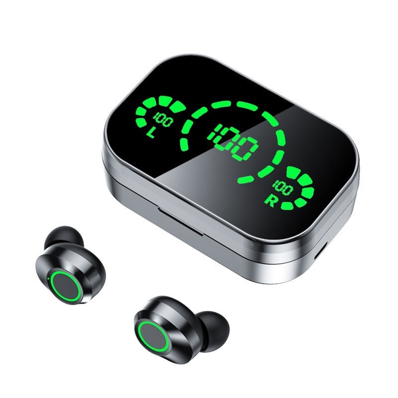 Bezdrátová sluchátka YD03 s technologií Bluetooth TWS, velkoplošná inteligentní digitální obrazovka, dýchací světlo do uší