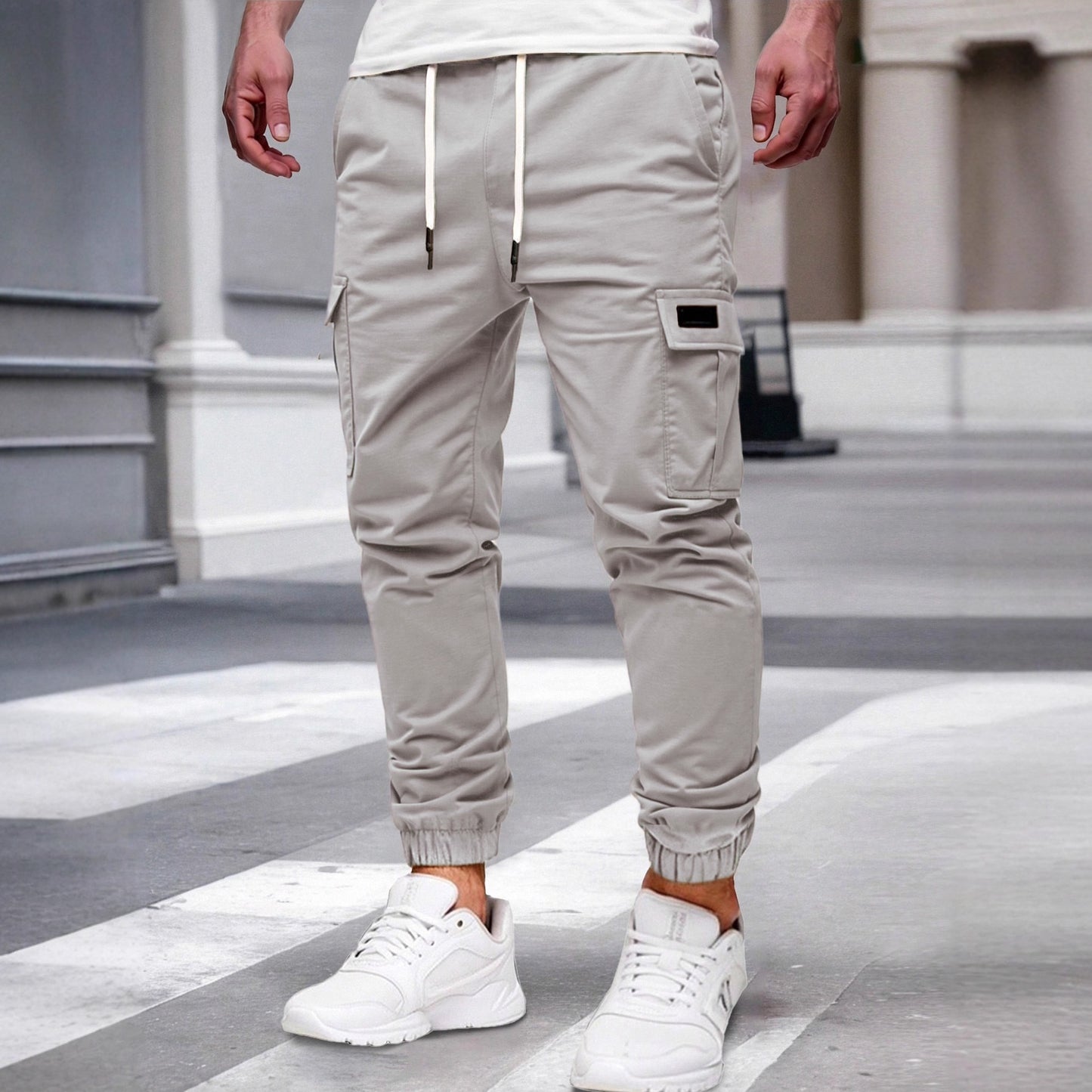 Relaxing multi-pocket work pants, Men's Clothing