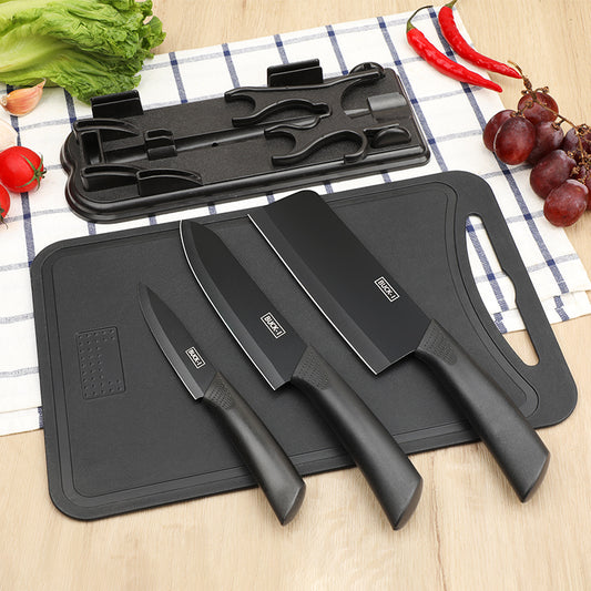 Stainless Steel Kitchen Knife and Cutting Board
