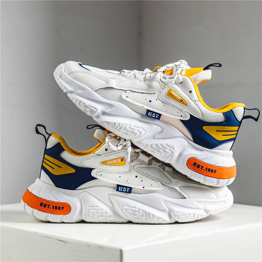 Young man's mesh casual shoes for outdoor activities