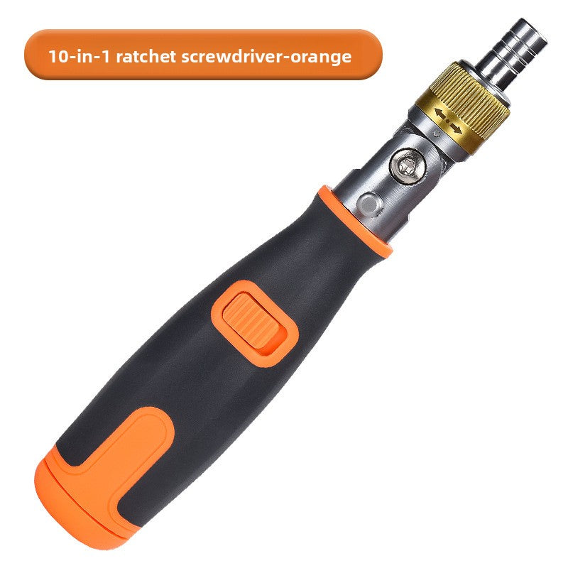 Household Portable 10-in-1 Hidden Bit Multi-Angle Ratchet Corner Screwdriver Set Multi-Functional Screwdriver