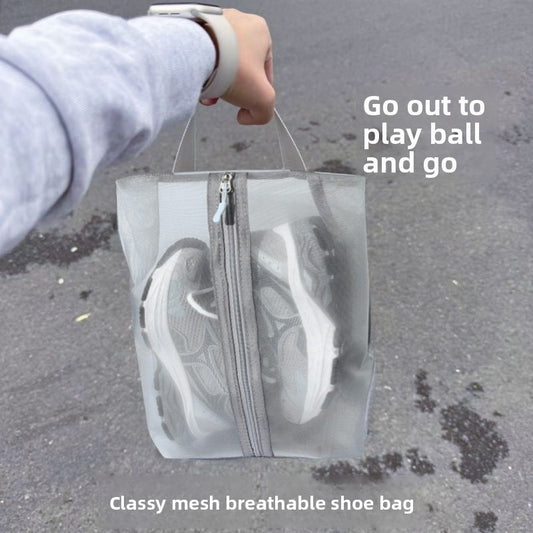 Hand-held travel, sports and fitness shoe bags