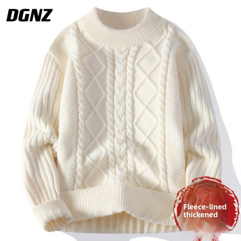 Thickened twisted woolen sweater