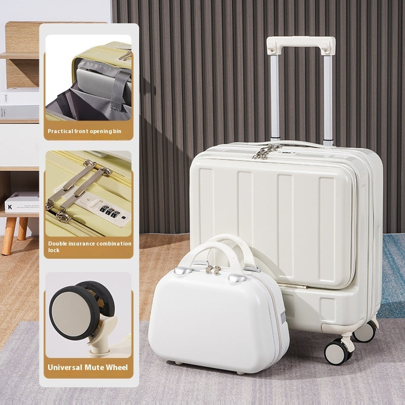 New Full-opening Multi-functional Luggage 18-inch, travel Luggage