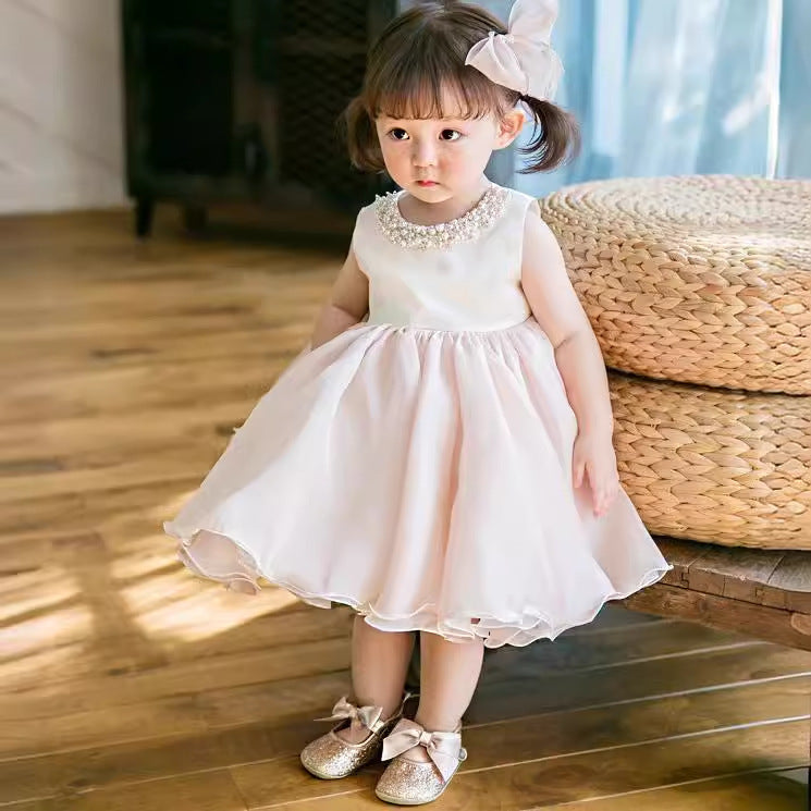 Piano Puffy Gauze Princess Dress Host Birthday Gift Children Dress