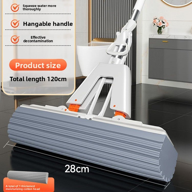 Sponge water-absorbing mop
