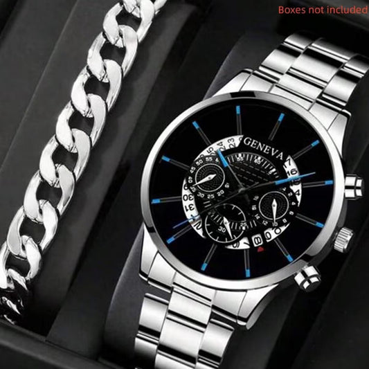 Men?s Quartz Watch ? Three-Eyed Design | Elegant & Durable Wristwatch